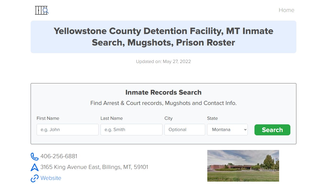 Yellowstone County Detention Facility, MT Inmate Search ...